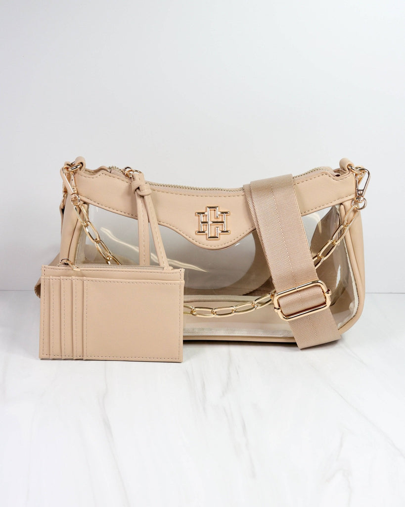 Cassidy Clear Crossbody NUDE: Default - The Edit LLC