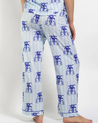Callie Tiger Sleep Pants    Blue/White   -Asst.: Medium