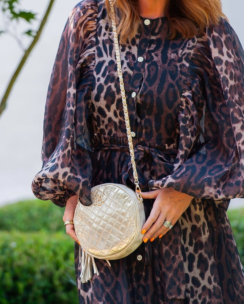 Cece Circular Crossbody Champagne Pop: Default - The Edit LLC