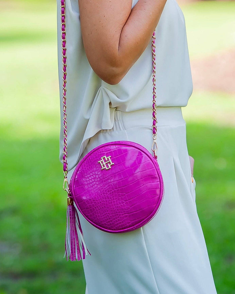 Cece Circular Crossbody Hot Pink EC: Default - The Edit LLC