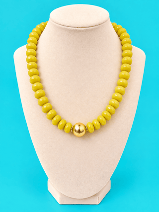 Chartreuse Chunky Necklace - The Edit LLC