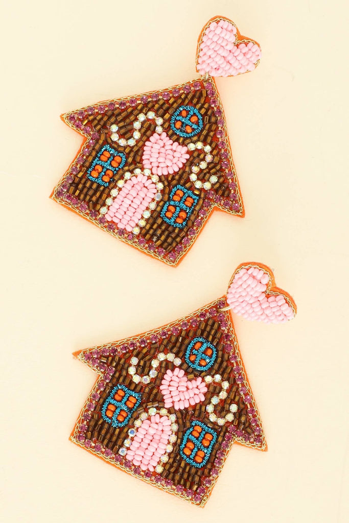 Christmas Gingerbread House Earrings - The Edit LLC