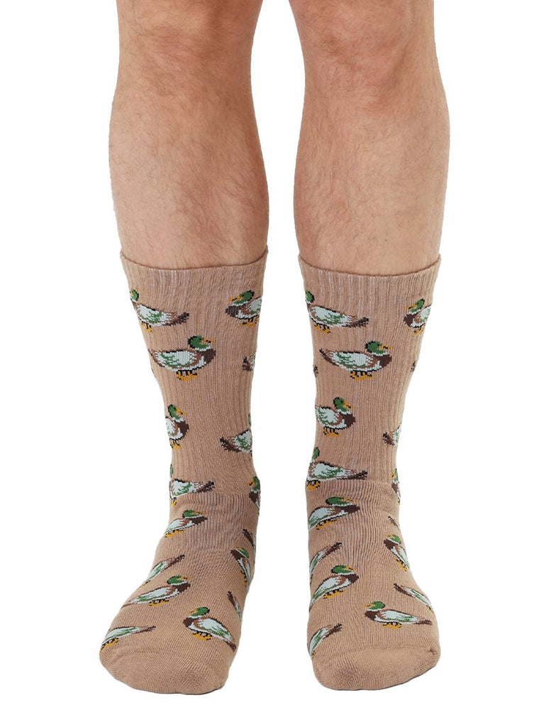 Classic Crew Socks - Men's Collection - Duck Season - Brown - The Edit LLC