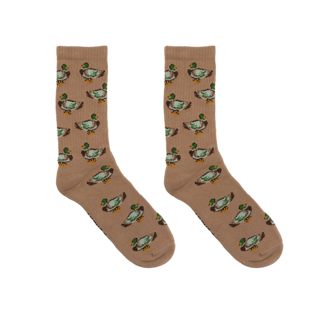 Classic Crew Socks - Men's Collection - Duck Season - Brown - The Edit LLC
