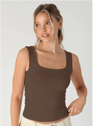 Clean Line Square Top - The Edit LLC