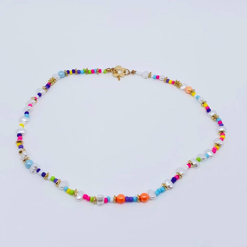 Colorful Beads Choker Necklace - The Edit LLC