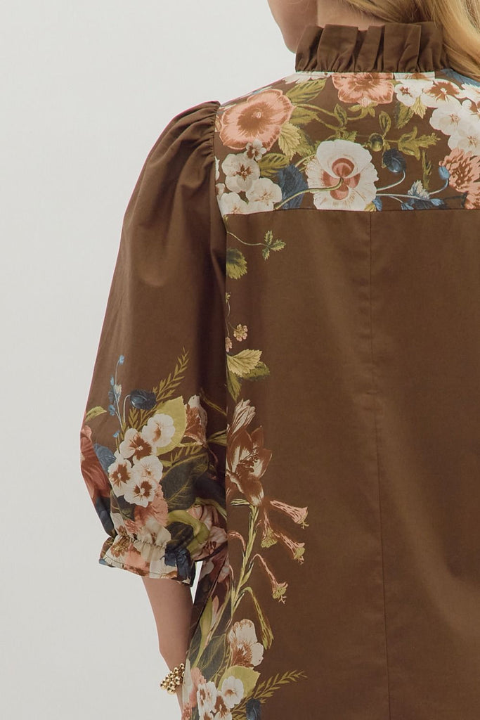 Coming For You Botanical Dress - The Edit LLC