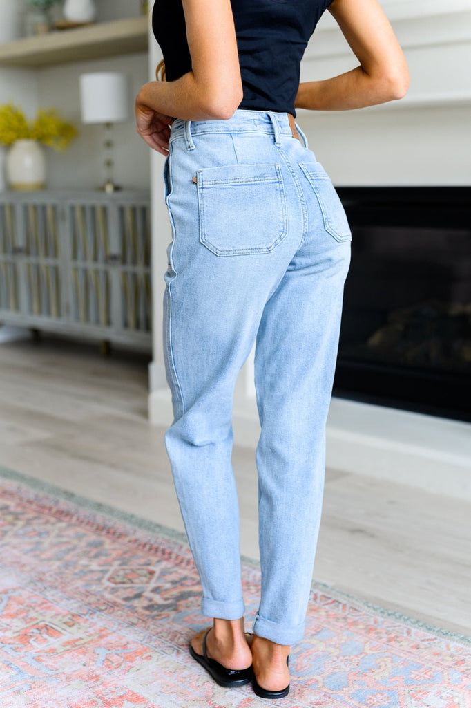 Cooper High Rise Vintage Denim Jogger - The Edit LLC