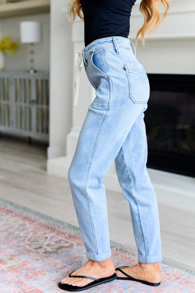 Cooper High Rise Vintage Denim Jogger - The Edit LLC