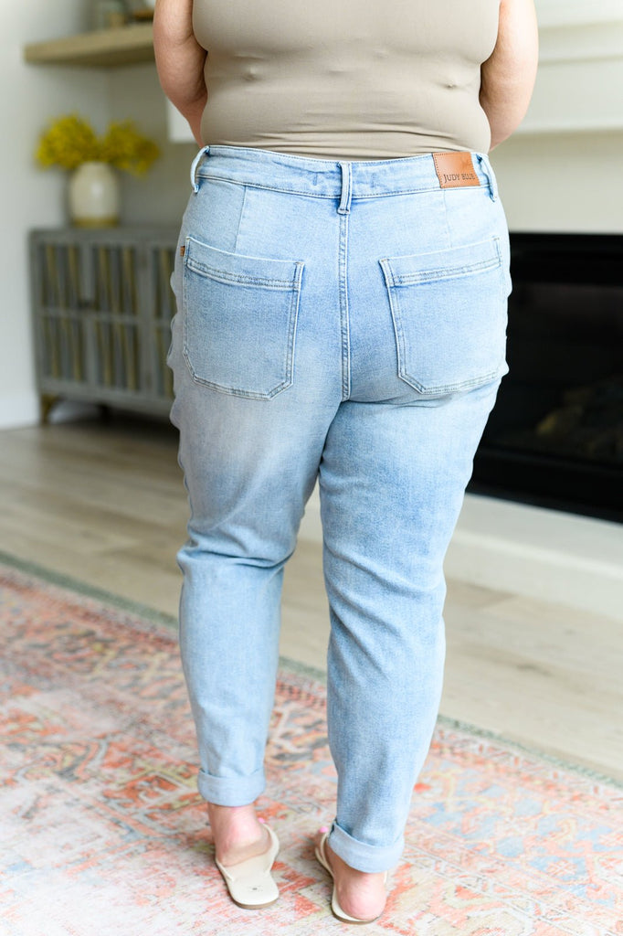 Cooper High Rise Vintage Denim Jogger - The Edit LLC