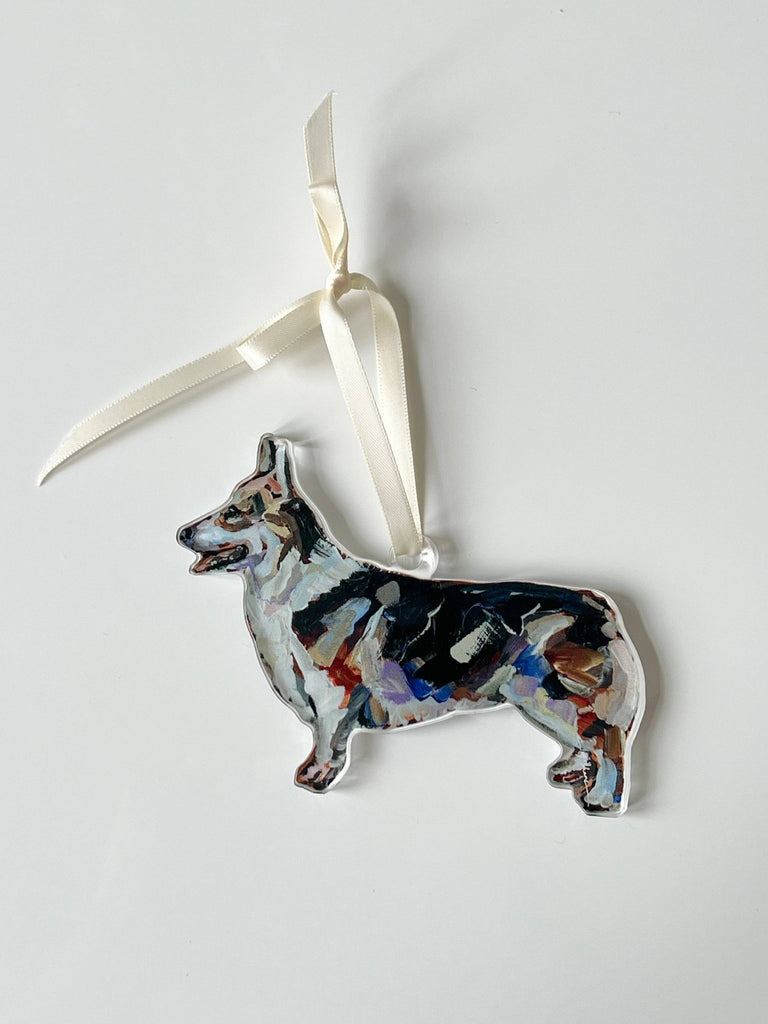 "Corgi Tri" ornament - The Edit LLC