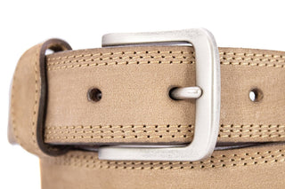 Cotton Boll Men's Leather Belt - Crazy-horse Finish: 38 - The Edit LLC