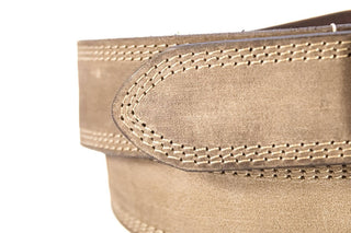 Cotton Boll Men's Leather Belt - Crazy-horse Finish: 38 - The Edit LLC