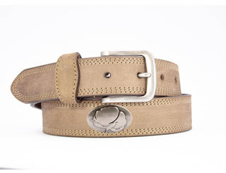 Cotton Boll Men's Leather Belt - Crazy-horse Finish: 38 - The Edit LLC
