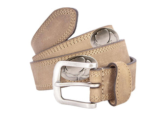 Cotton Boll Men's Leather Belt - Crazy-horse Finish: 38 - The Edit LLC