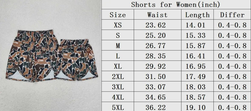 Cotton Retro Camo Shorts - The Edit LLC