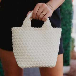 Cream Wholesale Bucket Tote Bag: Cream - The Edit LLC