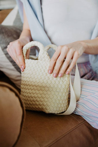 Cream Wholesale Bucket Tote Bag: Cream - The Edit LLC