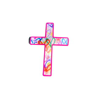 "Cross in Hearts" Sticker - The Edit LLC
