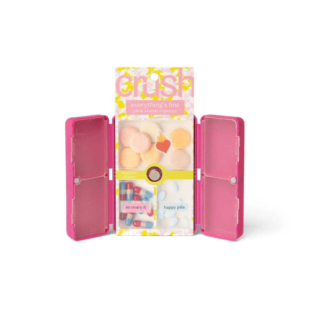 Crush Everything's Fine Pill & Vitamin Case - The Edit LLC