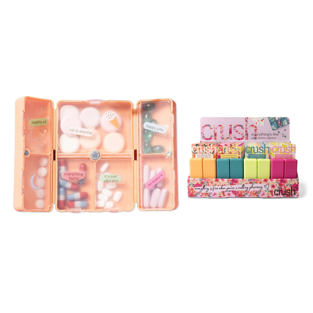 Crush Everything's Fine Pill & Vitamin Case - The Edit LLC
