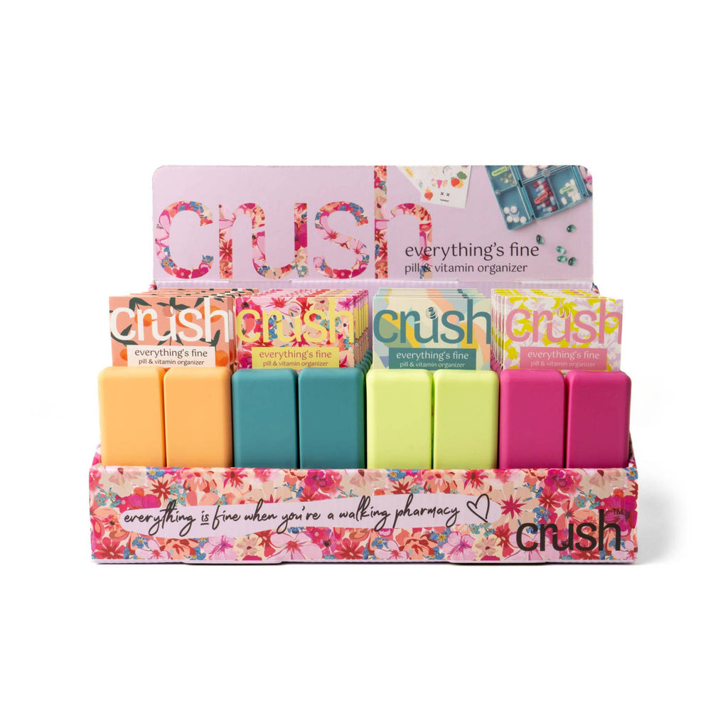 Crush Everything's Fine Pill & Vitamin Case - The Edit LLC