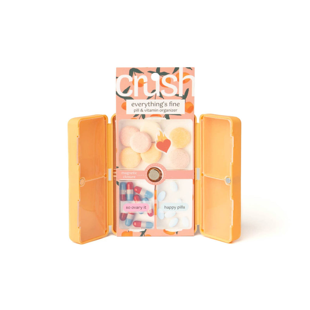 Crush Everything's Fine Pill & Vitamin Case - The Edit LLC