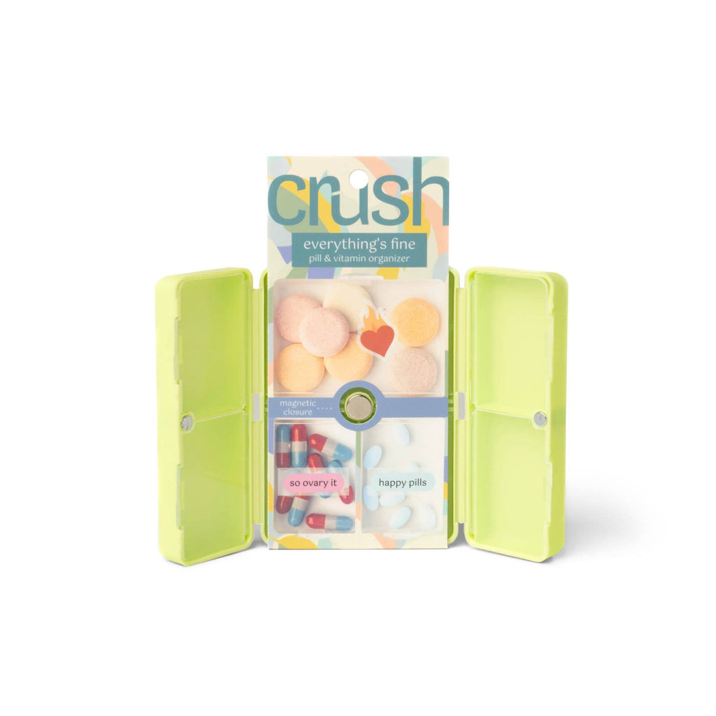 Crush Everything's Fine Pill & Vitamin Case - The Edit LLC