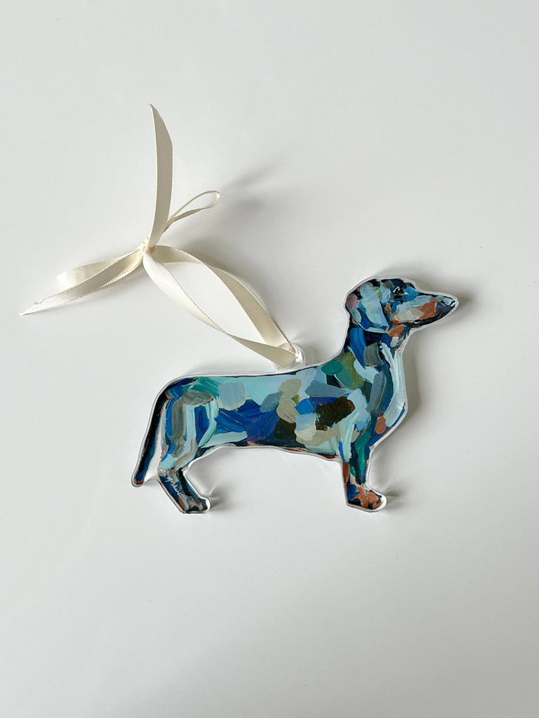 "Dachshund Abstract" ornament - The Edit LLC