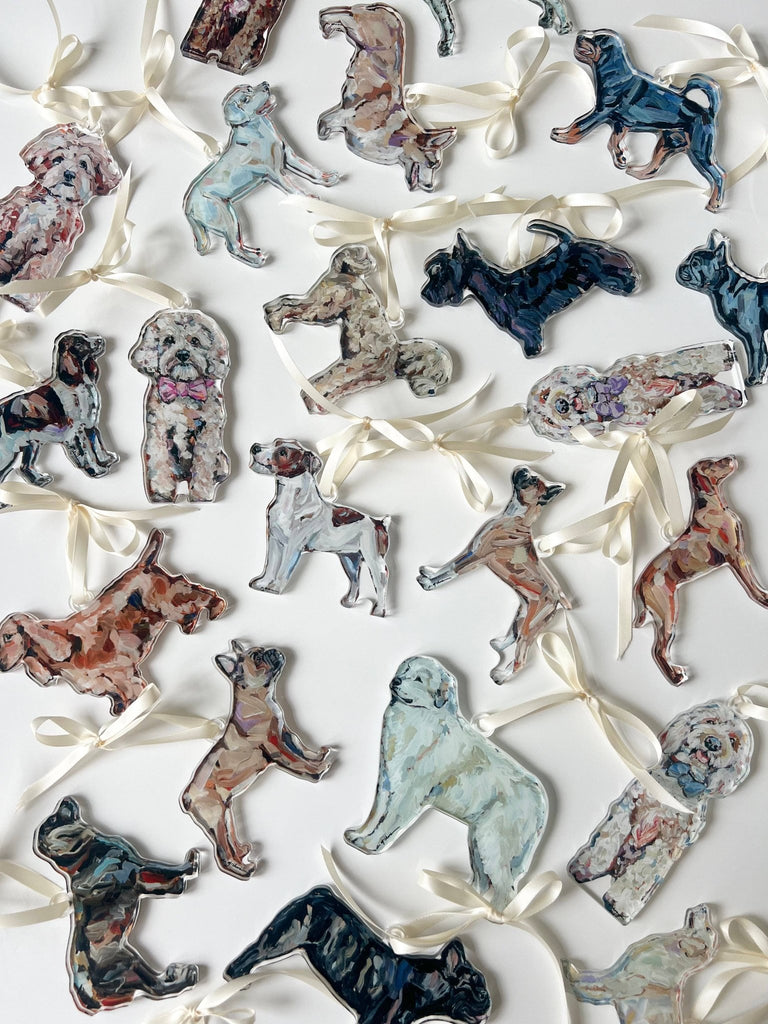 "Dachshund Abstract" ornament - The Edit LLC