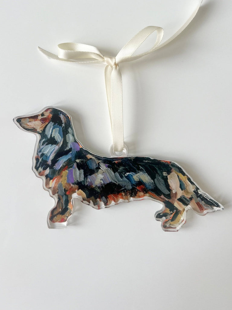 "Dachshund Black and Tan" ornament - The Edit LLC