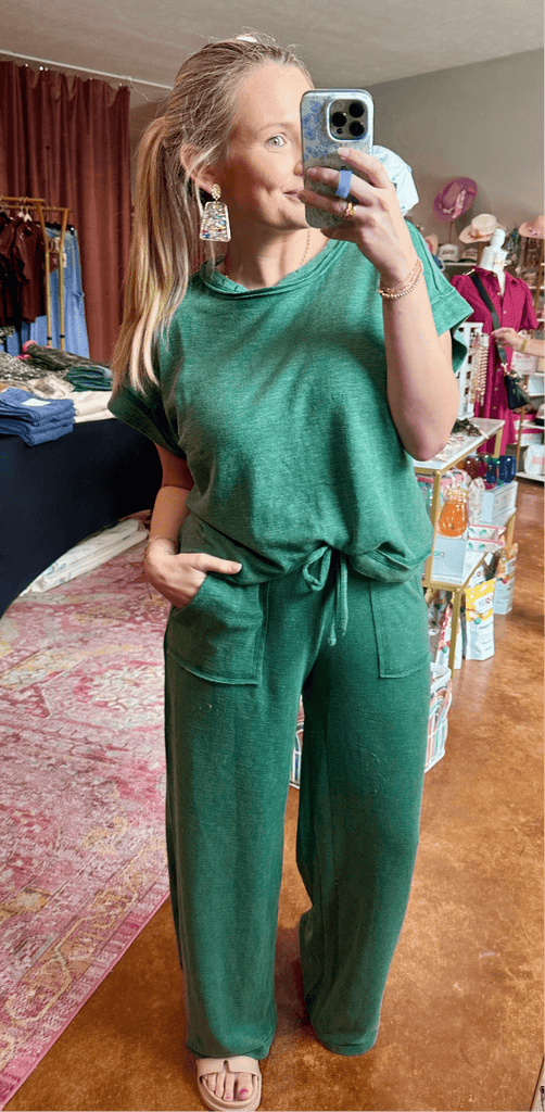 Dark Green Lounge Set - The Edit LLC