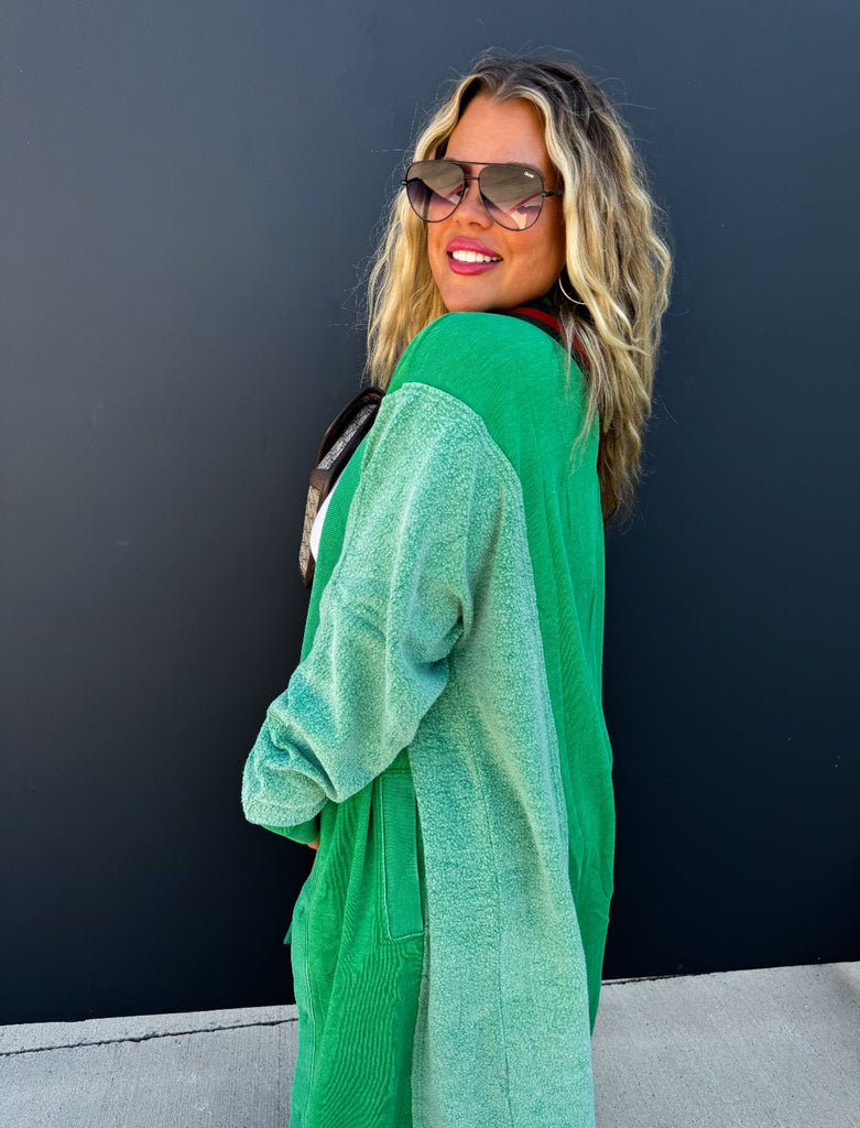 Desi Cardigan - Green - The Edit LLC