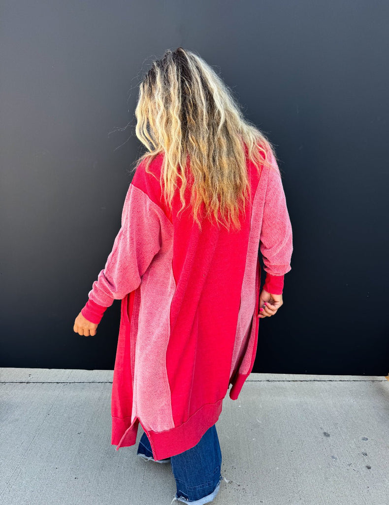 Desi Cardigan - Red - The Edit LLC