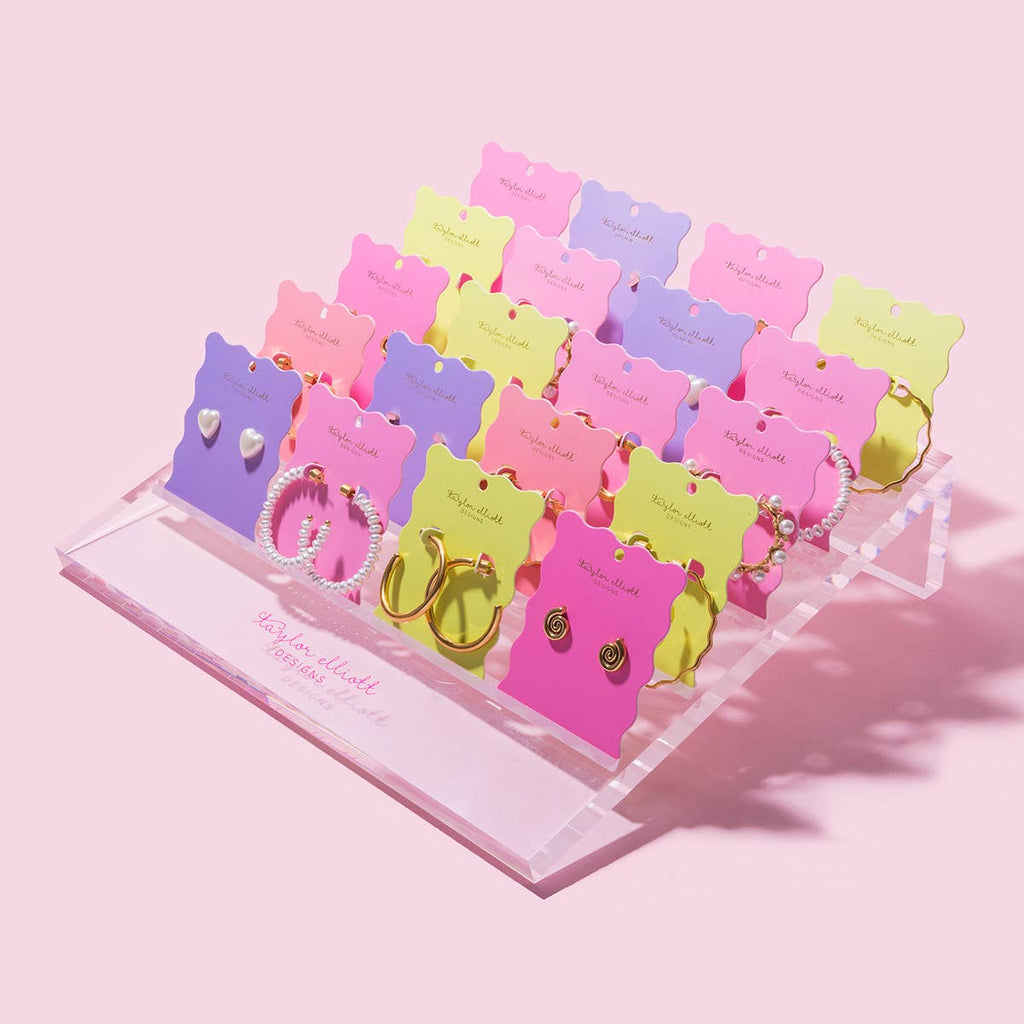 Drop Earrings - Circles w/ Colorful Gems - Paige - The Edit LLC