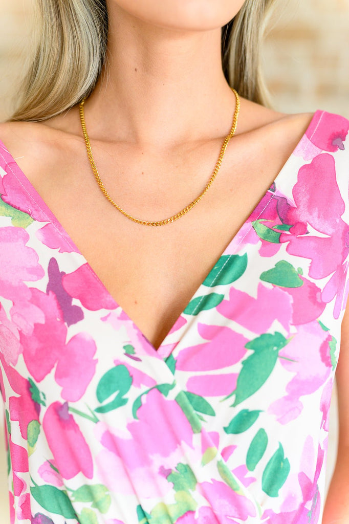 Eagerly Waiting Gold Plated Chain Necklace - The Edit LLC