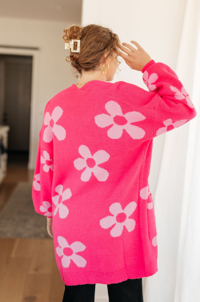 Enough Anyways Floral Cardigan in Pink - The Edit LLC