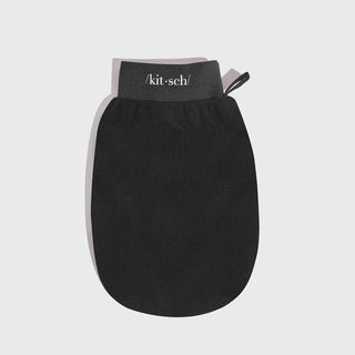 Exfoliating Gloves 2pc Set - Black & Terracotta - The Edit LLC