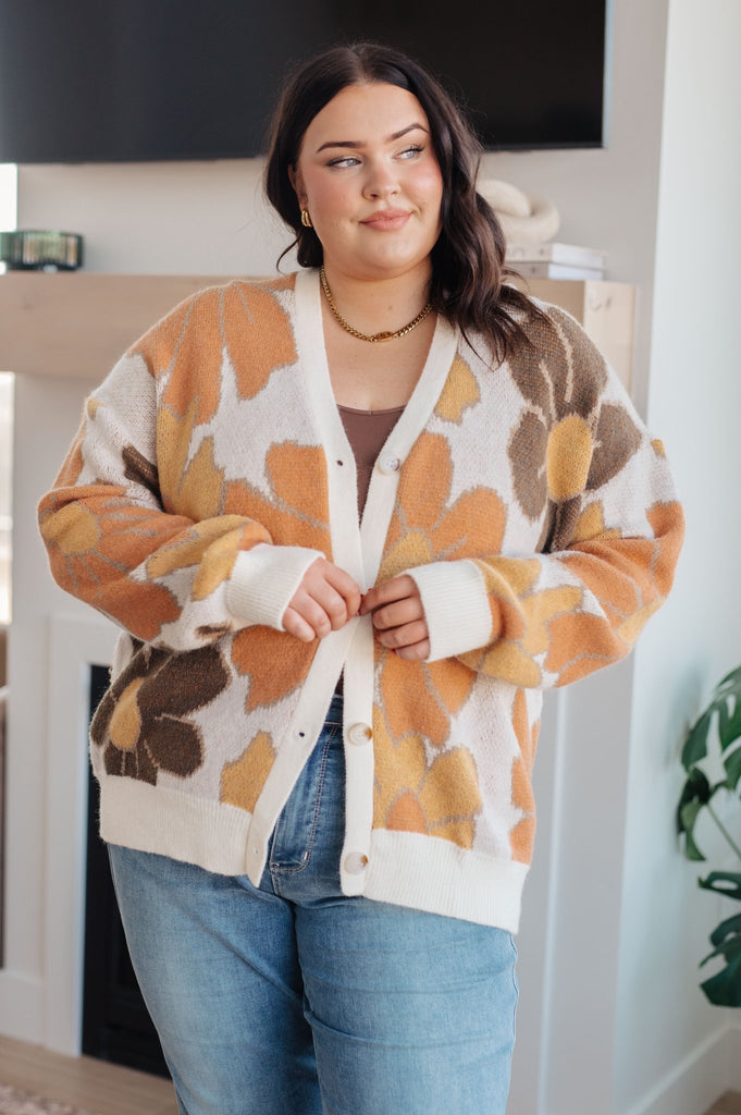 Exquisitely Mod Floral Cardigan - The Edit LLC