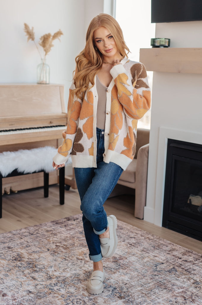 Exquisitely Mod Floral Cardigan - The Edit LLC