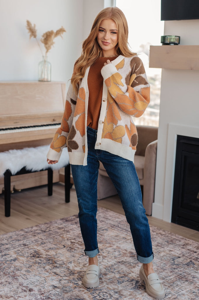 Exquisitely Mod Floral Cardigan - The Edit LLC