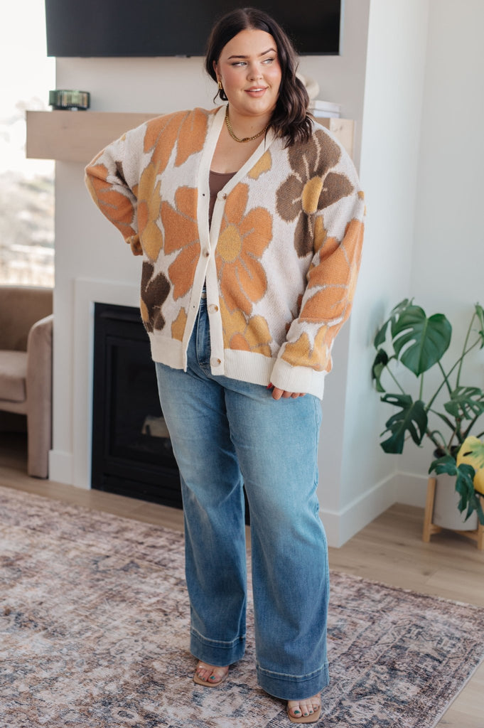 Exquisitely Mod Floral Cardigan - The Edit LLC