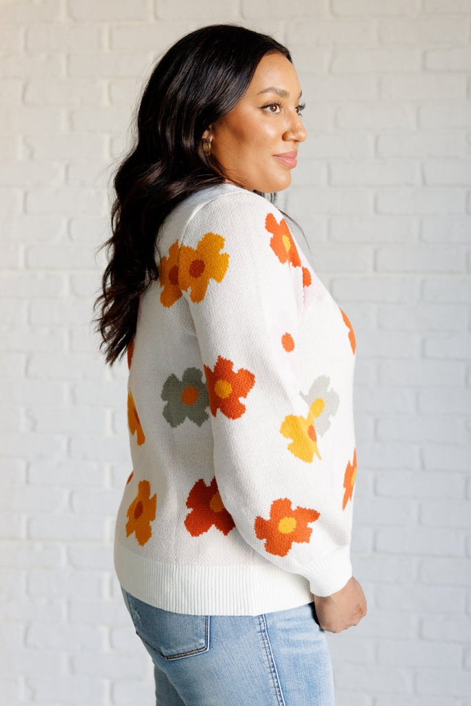 Falling Flowers Floral Sweater - The Edit LLC