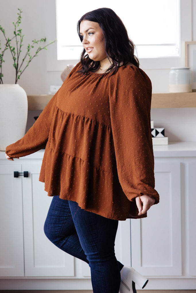 Falling Into You Tiered Babydoll Top - The Edit LLC