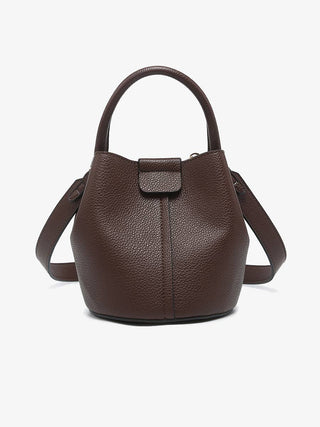 Farrah Bucket Bag w/ Top Handle & Inner Bag | M2528 : Navy - The Edit LLC