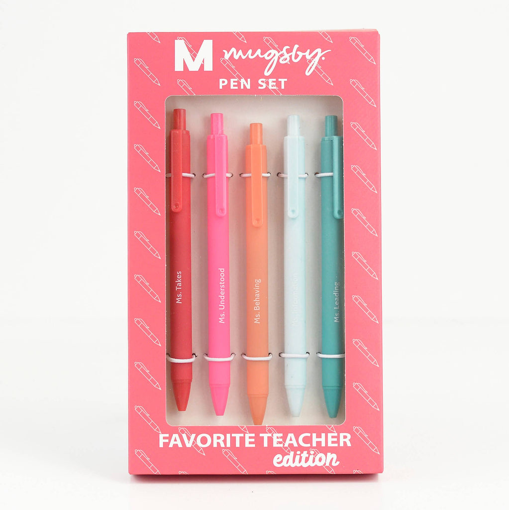 Favorite Teacher Pen Set Edition, Pens, Pen Set, Funny Pens - The Edit LLC