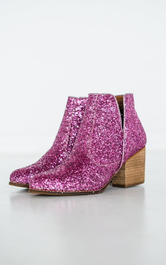 Fiera Booties in Pink - The Edit LLC