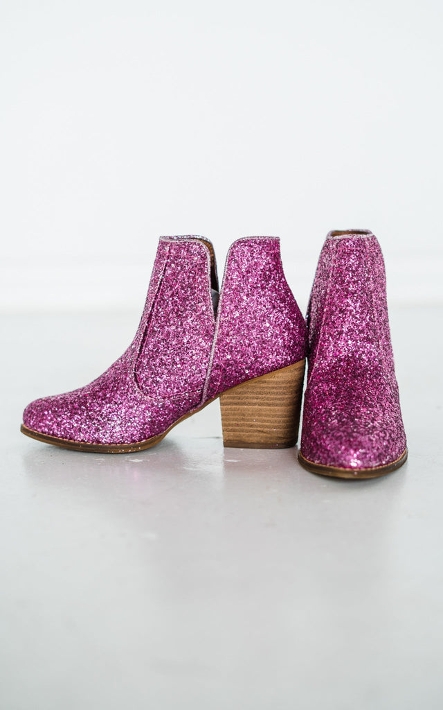 Fiera Booties in Pink - The Edit LLC