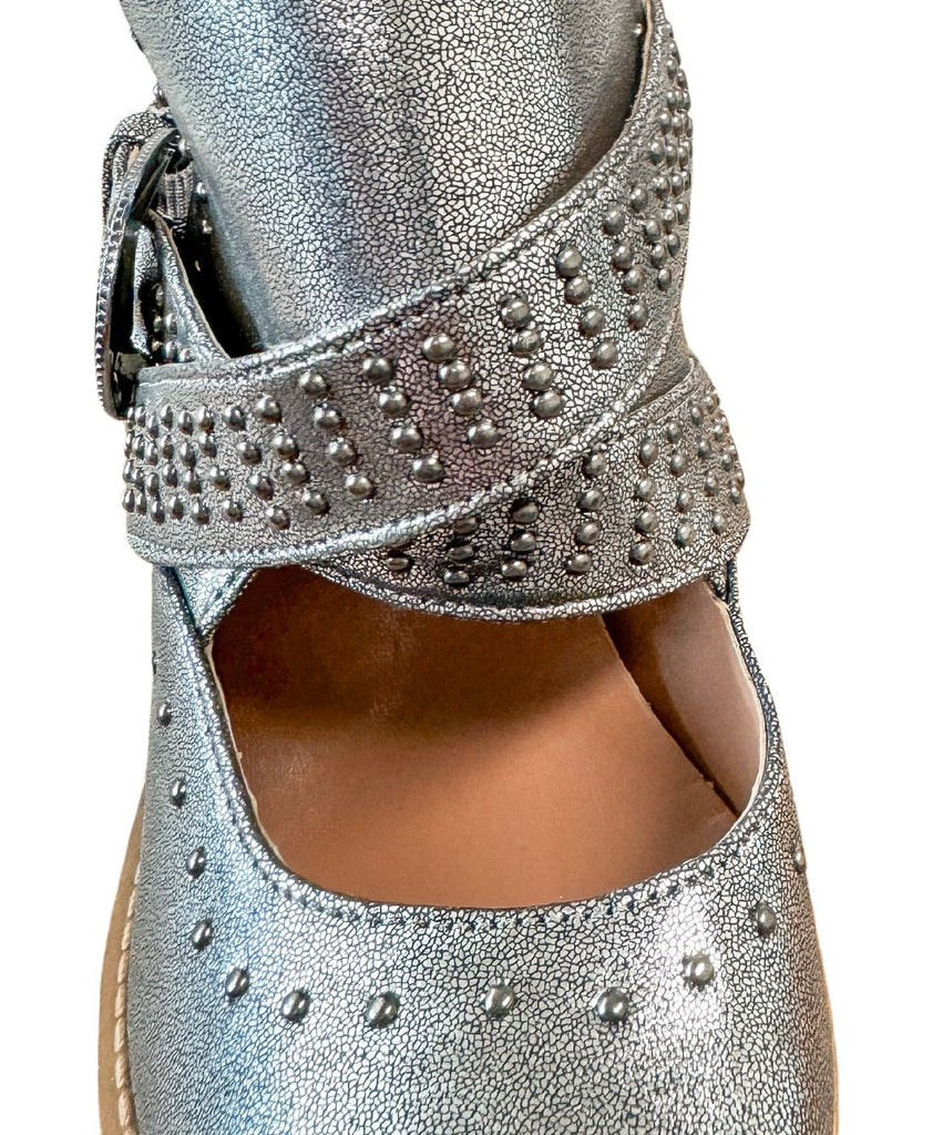 Fiona Ankle Boot in Silver - The Edit LLC