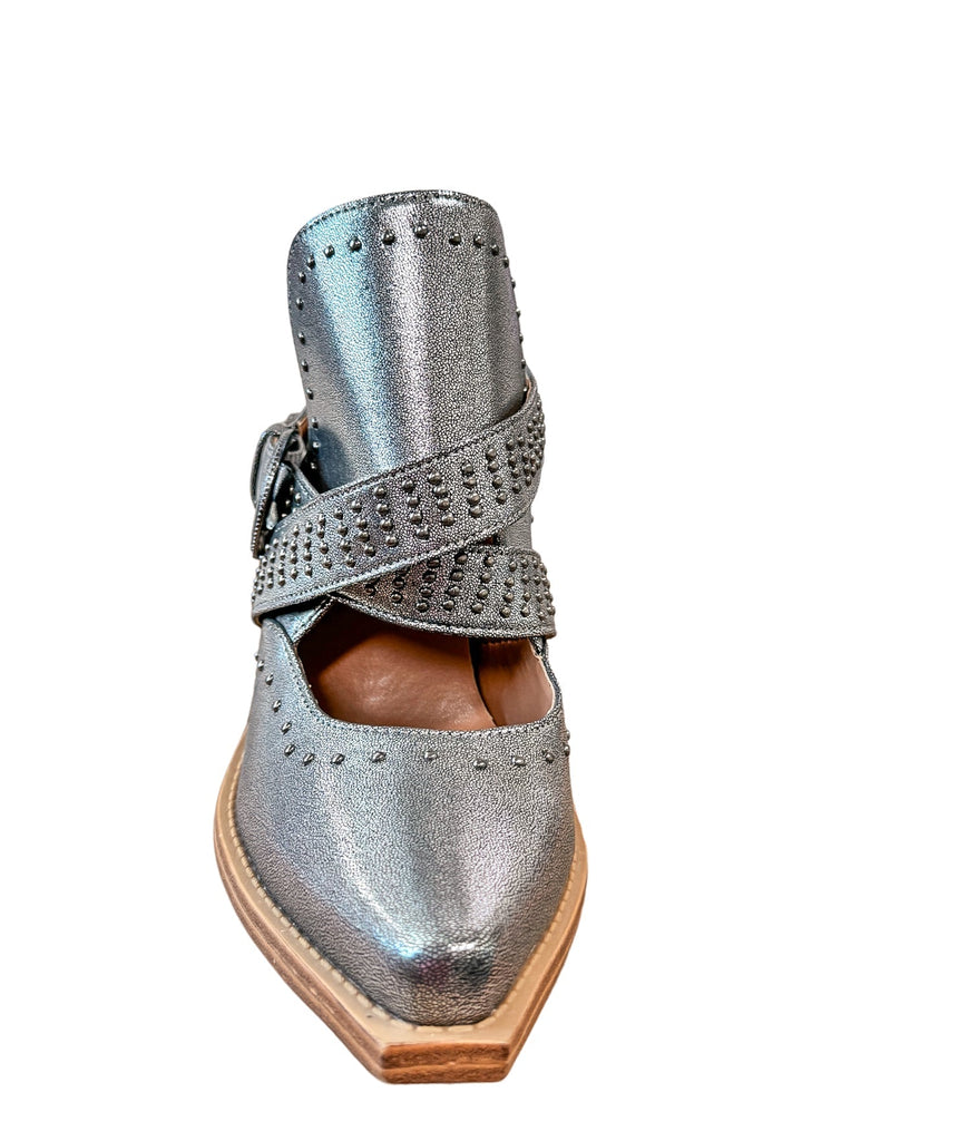 Fiona Ankle Boot in Silver - The Edit LLC